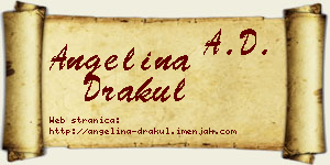 Angelina Drakul vizit kartica